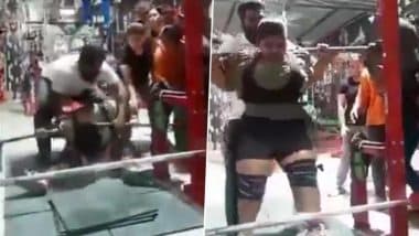 Yashtika Acharya’s Death Caught on Camera: Gold Medallist Female Power-Lifter Dies After 270-Kg Rod Falls on Neck During Training in Bikaner Gym; Disturbing Video Surfaces