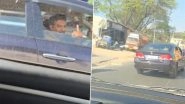 Bengaluru: Techie Shows Middle Finger to Woman in Road Rage Incident, Arrested After Videos Go Viral