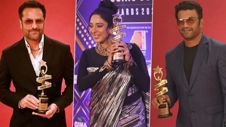Fardeen Khan, Rupali Ganguly and Sharad Kelkar Win Big at Iconic Gold Awards 2025 – See Full List