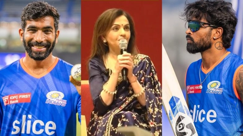 From Maggi Noodles to IPL, Nita Ambani Recalls Meeting 'Two Young Lanky Boys' Hardik and Krunal Pandya at Mumbai Indians Camp, Sheds Light on Scouting Jasprit Bumrah (Watch Video)