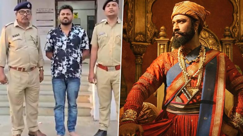 Man Vandalises Multiplex Screen During ‘Chhaava’ Screening in Bharuch, Gets Arrested (Watch Video)