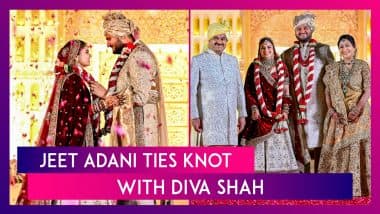 Jeet Adani Wedding: Billionaire Gautam Adani’s Son Marries Diva Shah at ‘Small, Traditional’ Ceremony in Ahmedabad