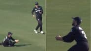 Kane Williamson Takes Excellent Catch To Dismiss Towhid Hridoy During BAN vs NZ ICC Champions Trophy 2025 Match (Watch Video)