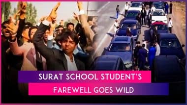 Luxury Cars, Smoking Guns, Sunroof Stunts: Fountainhead School Students Turn Farewell Celebration Into VIP-Style Procession in Surat, Inquiry Underway