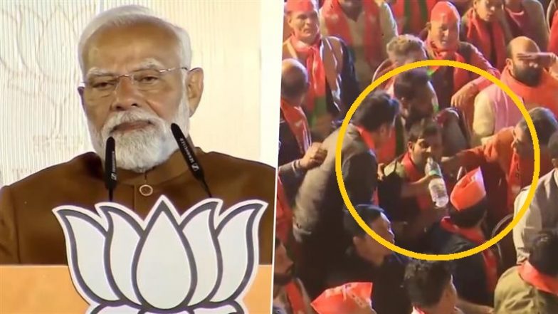 ‘Please Get a Doctor for Him’: PM Narendra Modi Pauses Speech To Enquire About BJP Worker’s Health During Event Organised To Mark Party’s Victory in Delhi Assembly Elections (Watch Video)