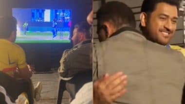 MS Dhoni, Sunny Deol Spotted Watching IND vs PAK ICC Champions Trophy 2025 Match Live Telecast (Watch Video)