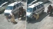 Mandsaur: 2-Year-Old Girl Escapes Unhurt After Van Runs Over Her in Madhya Pradesh's Badri Village, Terrifying Video Surfaces