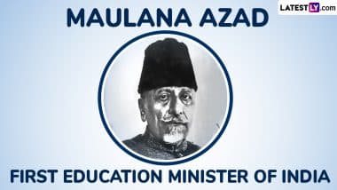 Maulana Azad Death Anniversary 2025: Know About Life and Journey of the First Education Minister of India and Bharat Ratna Recipient (Watch Video)