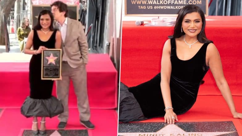 Mindy Kaling Honoured With Hollywood Walk of Fame Star; BJ Novak’s Heartfelt Speech for ‘The Office’ Co-Star Is Unmissable (Watch Videos & See Pics)