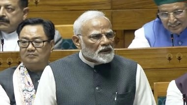 ‘Jab Zada Bukhar Chhadh Jata Hai…’: PM Narendra Modi’s Dig at Opposition MPs Interrupting His Speech Leaves Lok Sabha in Laughter (Watch Video)