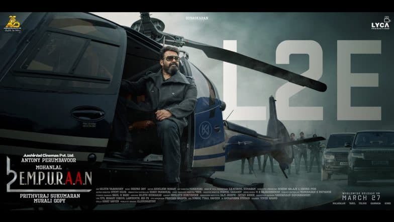 ‘L2: Empuraan’: Mohanlal As Khureshi-Ab’raam Oozes Swag in Black as He Steps out of Helicopter in This New Still From Prithviraj Sukumaran’s ‘L2E’