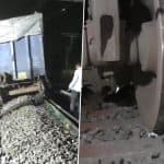 Odisha Train Derailment: 3 Wagons of Goods Train Derail at Titilagarh Yard Close to Railway Station While Heading Towards Raipur (Watch Videos)