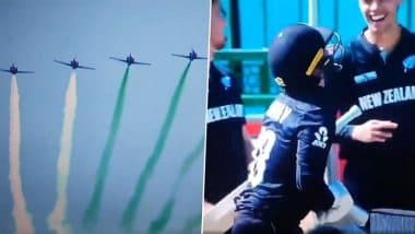 'Scared' Devon Conway Ducks During Pakistan Air Force's Air Show in Karachi Before PAK vs NZ ICC Champions Trophy 2025 Match (Watch Video)