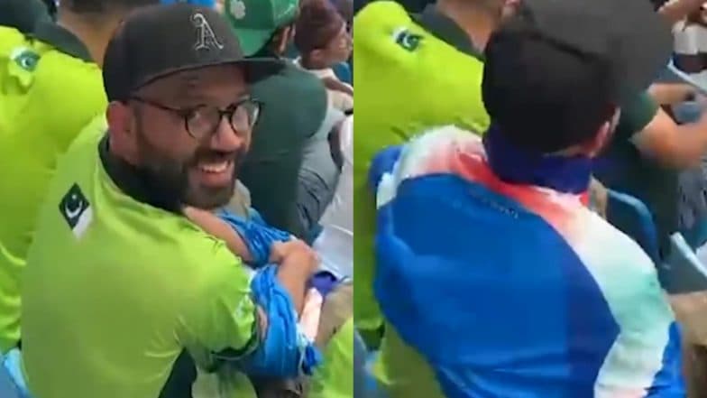 Pakistan Fan Switches to India Cricket Team Jersey in Dubai During IND vs PAK ICC Champions Trophy 2025 Match, Video Goes Viral