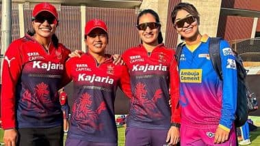 'Unsold' Sneh Rana Spotted In RCB-W Practice Jersey Alongside Other Teammates And GG-W Star Harleen Deol Ahead of WPL 2025 Opener (See Pic)