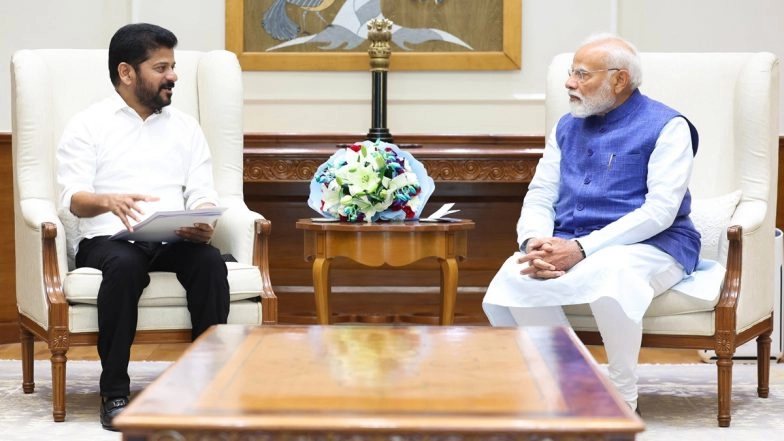 Telangana CM Revanth Reddy Calls on PM Narendra Modi in Delhi, Seeks ...