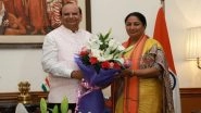 Rekha Gupta Meets Delhi LG VK Saxena, Stakes Claim To Form Government (See Pics and Video)