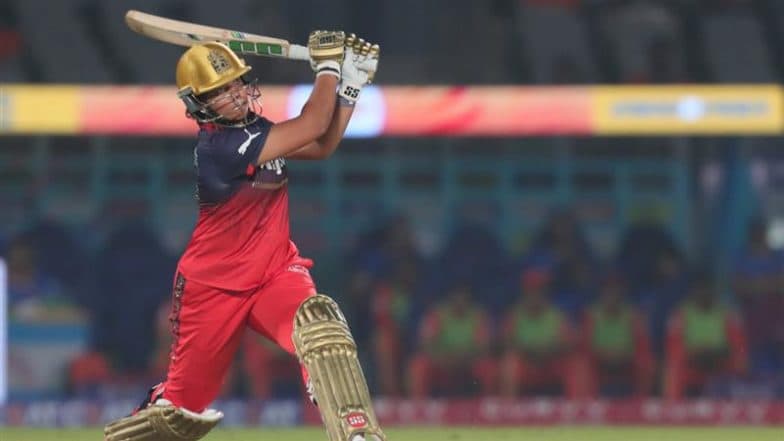 Royal Challengers Bengaluru Beat Gujarat Giants By Six Wickets in First Match of WPL 2025; Ellye Perry, Richa Ghosh Shine as Defending Champions Register Highest Successful Run Chase in WPL History