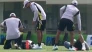 Rishabh Pant Suffers Injury, India Wicketkeeper-Batter Gets Hit on His Knees During Practice Session Ahead of ICC Champions Trophy 2025 (Watch Video)