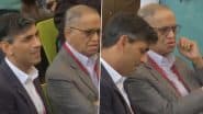 Jaipur Literature Festival: Former UK PM Rishi Sunak and Infosys Founder Narayana Murthy Engage in Candid Conversation at JLF in Rajasthan (Watch Video)