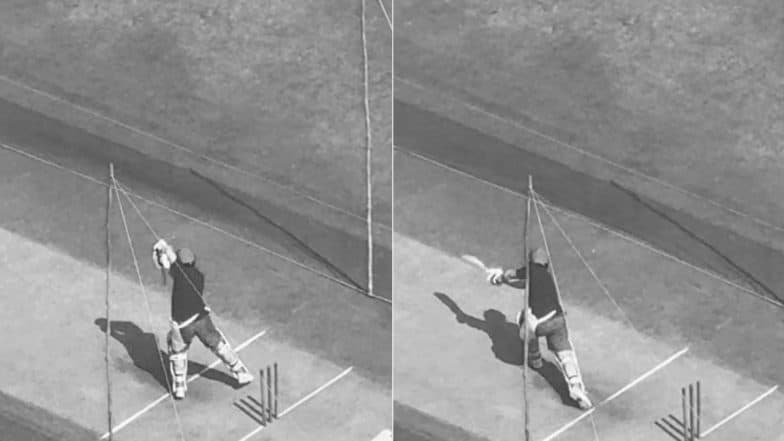 Sachin Tendulkar Hits the Nets! Master Blaster Trains Hard Ahead of International Masters League 2025 Tournament (Watch Video)