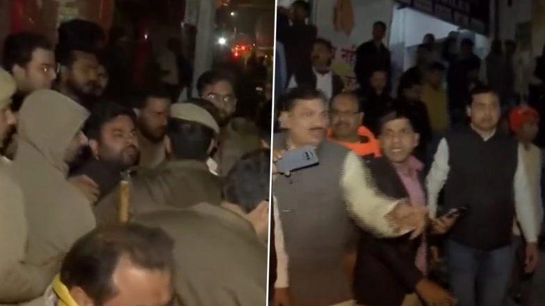 Delhi Assembly Elections 2025: Scuffle Breaks Out Between BJP and AAP Workers in Sangam Vihar, Sitting MLA Dinesh Mohaniya Alleges Unprovoked Attack From BJP Workers (Watch Video)