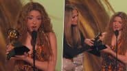 GRAMMYs 2025: Jennifer Lopez Presents Shakira With Best Latin Pop Album Award; Colombian Singer Dedicates Her Win to Immigrants in the US (Watch Video)