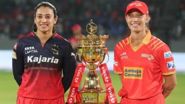 How To Watch GG-W vs RCB-W, WPL 2025 Free Live Streaming Online on JioHotsar? Get TV Telecast Details of Gujarat Giants vs Royal Challengers Bengaluru Women’s Premier League Match