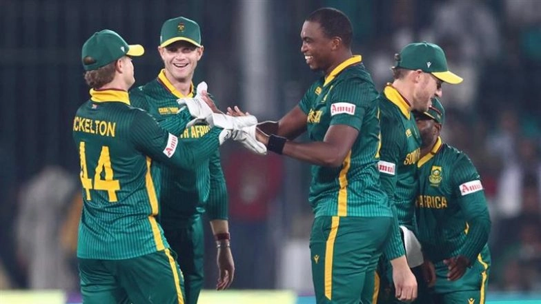 South Africa Defeat Afghanistan By 107 Runs in ICC Champions Trophy 2025; Ryan Rickelton's Century, Kagiso Rabada's Three-Wicket Haul Help Proteas Kickstart Campaign With Dominant Victory