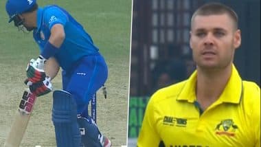 Spencer Johnson Nails Mitchell Starc-Like Yorker to Castle Rahmanullah Gurbaz During AFG vs AUS ICC Champions Trophy 2025 Match (Watch Video)