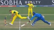 Spencer Johnson Shows Excellent Presence of Mind to Run Out Mohammad Nabi During AFG vs AUS ICC Champions Trophy 2025 Match (Watch Video)