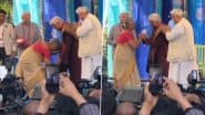 Viral! Sudha Murty Wins Hearts After She Touches Javed Akhtar’s Feet at Jaipur Literature Festival (Watch Video)