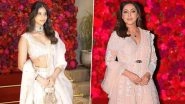 Gauri Khan and Suhana Khan Make a Stylish Mother-Daughter Statement at Aadar Jain-Alekha Advani&rsquo;s Wedding (Watch Videos)