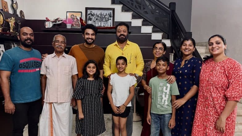 Suresh Gopi Visits Tovino Thomas’ Home! ‘L2: Empuraan’ Actor Shares Pic With the ‘Special Guest’