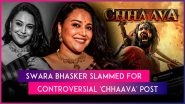 Swara Bhasker Questions Reaction to Vicky Kaushal&rsquo;s &lsquo;Chhaava&rsquo; vs Maha Kumbh Stampede, Gets Schooled