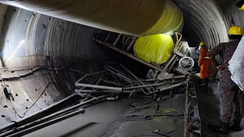Telangana Tunnel Collapse Update: Intense Efforts Underway To Trace 7 Remaining Missing Men in SLBC Tunnel, a Day After Recovery of 1 Body From Debris