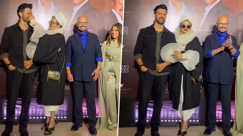 ‘The Roshans’ Success Party: Rekha’s Reunion With Hrithik Roshan and Rakesh Roshan Reminds Fans of ‘Koi… Mil Gaya’ (Watch Video)