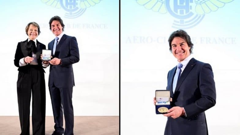 Tom Cruise Honoured With ‘Grande Medaille’ – Prestigious Aeronautics Medal of Aero-Club de France (Watch Video)