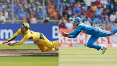 'Purani Yaadein Yaad Diladi' Fans React As Yashasvi Jaiswal 'Recreates' Travis Head's 2023 ODI World Cup Final Catch To Dismiss Ben Duckett During IND vs ENG 1st ODI 2025 (Watch Videos)