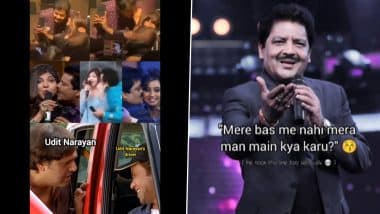 Udit Narayan Lip-Kissing Female Fan Viral Video Sparks Memefest Online! Netizens Express Their Displeasure by Sharing Humorous Instagram Reels, Funny Memes and Jibes