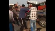 Varanasi Road Accident: 5 Mahakumbh Devotees From Karnataka Dead in Car Crash, 5 Injured (Watch Videos)