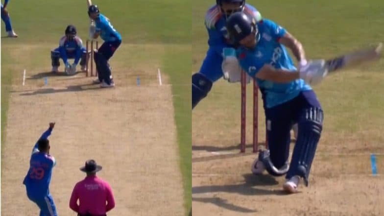 Varun Chakaravarthy Picks His Maiden ODI Wicket, Removes Phil Salt During IND vs ENG 2nd ODI 2025 (Watch Video)