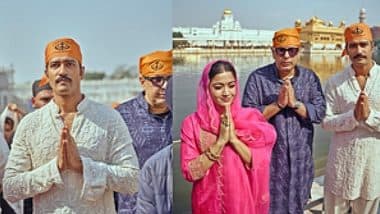 ‘Chhaava’: Vicky Kaushal and Rashmika Mandanna Seek Blessings at Golden Temple in Amritsar (Watch Video)