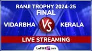 Vidarbha vs Kerala, Ranji Trophy 2024–25 Final Live Streaming Online: How To Watch Live Telecast of India's Domestic First-Class Cricket Match in IST?