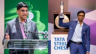 'Mere Pass Panch Hai' Viswanathan Anand's Light-Hearted Reaction While Congratulating R Praggnanandhaa for Winning Tata Steel Chess Masters 2025 Goes Viral (See Post)