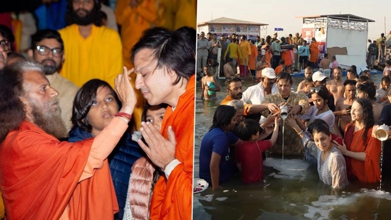 Maha Kumbh 2025: Vivek Oberoi Shares His Spiritual Experience of Taking a Holy Dip; Says, ‘Bathing in the Holy Rivers Symbolises the Destruction of Past Karmas’ (View Pics and Video)