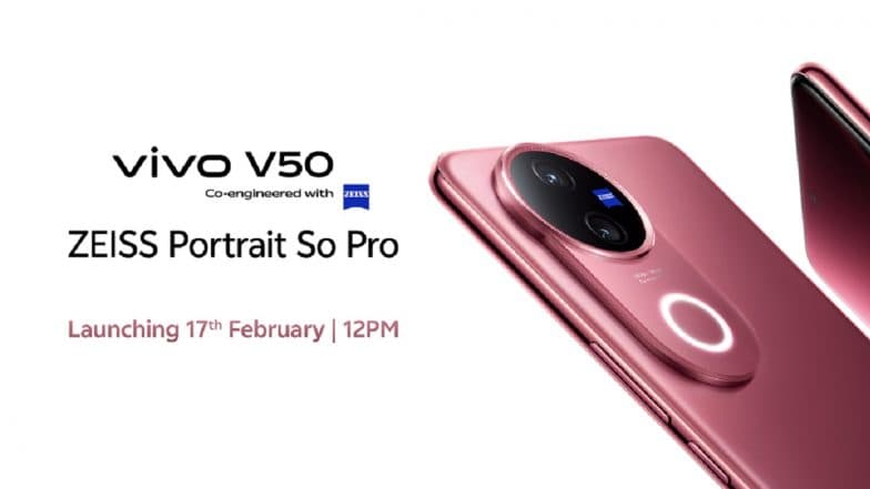 Vivo V50 5G Launch Live Streaming: Watch Online Telecast of Launch of New Vivo Smartphone; Know Price, Specifications and Other Details