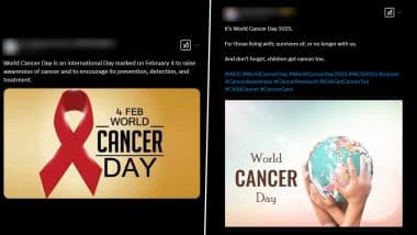 World Cancer Day 2025 Messages and Quotes: Netizens Share Images, Wallpapers, Sayings and Informative Posts To Raise Awareness About Cancer