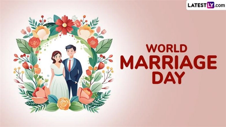 World Marriage Day 2025 Wishes and HD Images for Free Download Online: Send Marriage Quotes, Romantic Messages, Greetings, GIFs and Wallpapers To Express Love to Your Partner
