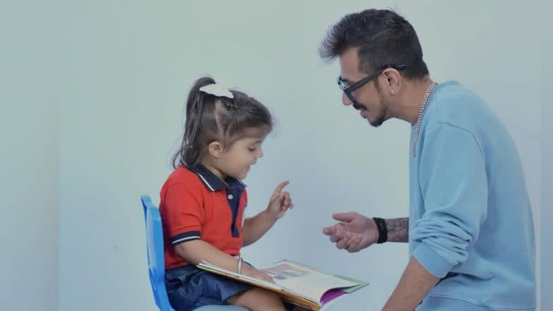 'How Beautifully Beautiful Are Daughters' Yuzvendra Chahal Pens Down Heartwarming Caption As He Shares Glimpses of Shooting With Little Kids For Advertisement (See Pics)